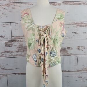My Boyfriend's Back Floral Bustier Corset Top Size Large